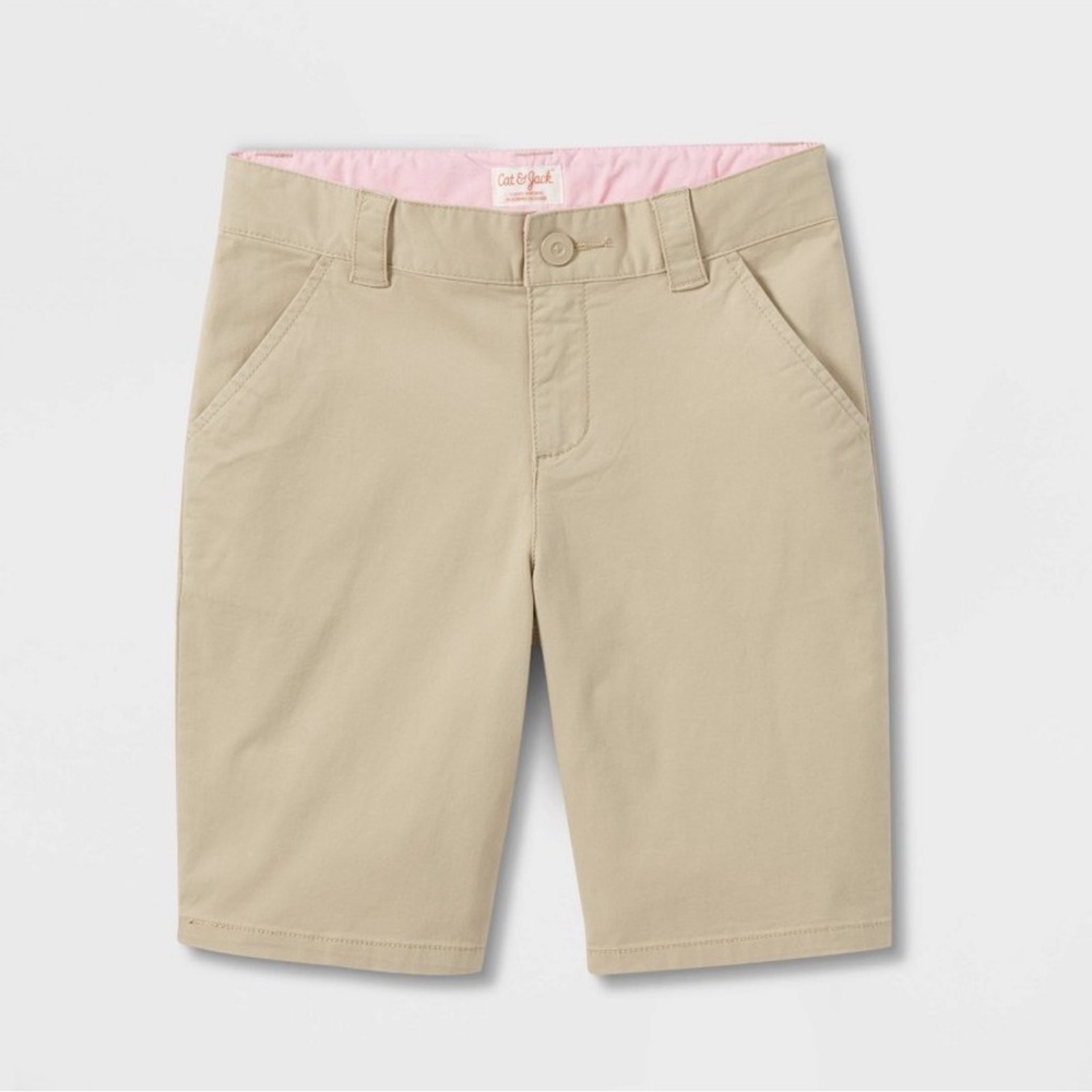 Girls' Uniform Chino Shorts - Cat & Jack Khaki